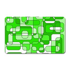 Green Decorative Abstraction  Magnet (rectangular) by Valentinaart