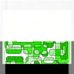 Green decorative abstraction  Rectangular Jigsaw Puzzl Front