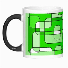 Green Decorative Abstraction  Morph Mugs by Valentinaart