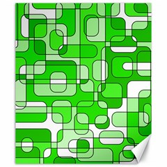 Green Decorative Abstraction  Canvas 20  X 24  