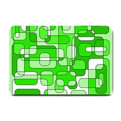 Green Decorative Abstraction  Small Doormat 