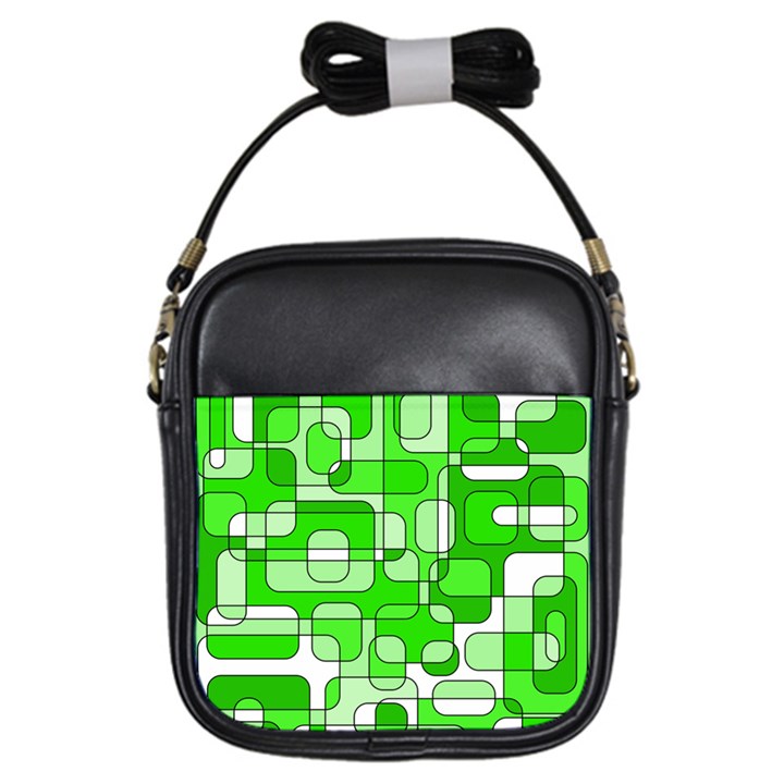 Green decorative abstraction  Girls Sling Bags