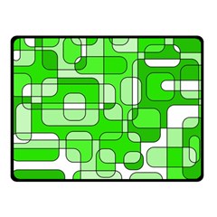 Green Decorative Abstraction  Fleece Blanket (small) by Valentinaart