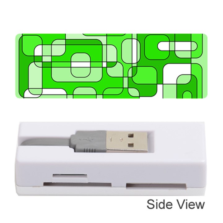 Green decorative abstraction  Memory Card Reader (Stick) 