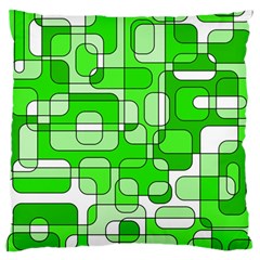 Green Decorative Abstraction  Large Cushion Case (one Side)