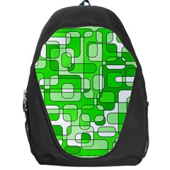 Green Decorative Abstraction  Backpack Bag by Valentinaart