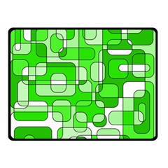 Green Decorative Abstraction  Double Sided Fleece Blanket (small) 