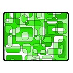 Green decorative abstraction  Double Sided Fleece Blanket (Small)  45 x34  Blanket Front