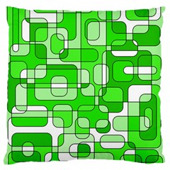 Green Decorative Abstraction  Standard Flano Cushion Case (one Side) by Valentinaart