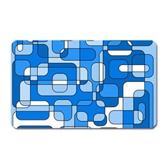 Blue Decorative Abstraction Magnet (rectangular)