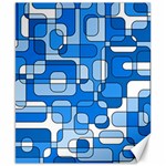 Blue decorative abstraction Canvas 8  x 10  8.15 x9.66  Canvas - 1