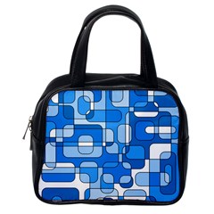 Blue Decorative Abstraction Classic Handbags (one Side) by Valentinaart