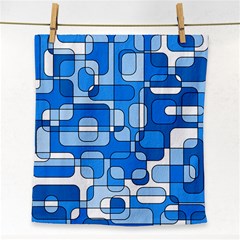 Blue Decorative Abstraction Face Towel by Valentinaart