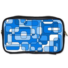 Blue Decorative Abstraction Toiletries Bags by Valentinaart