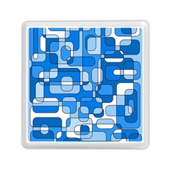 Blue Decorative Abstraction Memory Card Reader (square) 