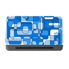 Blue Decorative Abstraction Memory Card Reader With Cf by Valentinaart