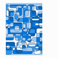 Blue Decorative Abstraction Large Garden Flag (two Sides)