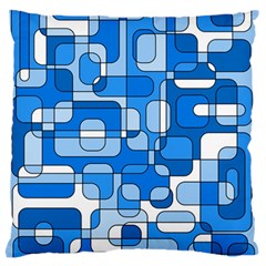 Blue Decorative Abstraction Standard Flano Cushion Case (one Side)