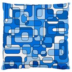 Blue decorative abstraction Standard Flano Cushion Case (One Side) Front