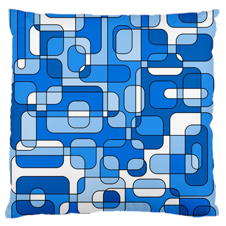 Blue decorative abstraction Standard Flano Cushion Case (One Side)