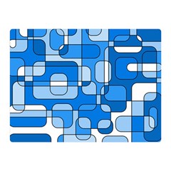 Blue Decorative Abstraction Double Sided Flano Blanket (mini) 