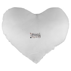 5004610 1817f Large 19  Premium Flano Heart Shape Cushions