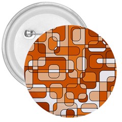 Orange Decorative Abstraction 3  Buttons by Valentinaart