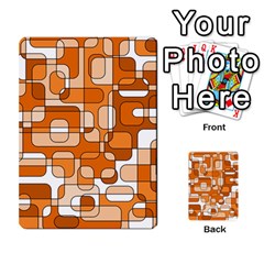 Orange Decorative Abstraction Multi-purpose Cards (rectangle)  by Valentinaart