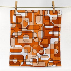 Orange Decorative Abstraction Face Towel by Valentinaart