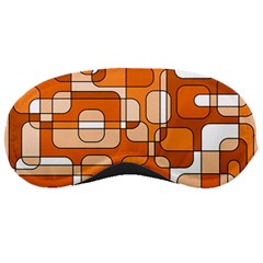 Orange Decorative Abstraction Sleeping Masks