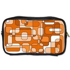 Orange Decorative Abstraction Toiletries Bags by Valentinaart