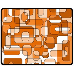 Orange Decorative Abstraction Fleece Blanket (medium) 