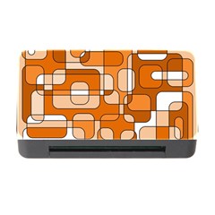 Orange Decorative Abstraction Memory Card Reader With Cf