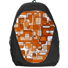 Orange Decorative Abstraction Backpack Bag by Valentinaart