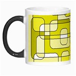 Yellow decorative abstraction Morph Mugs Left