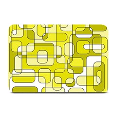 Yellow Decorative Abstraction Plate Mats