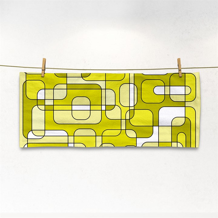 Yellow decorative abstraction Hand Towel