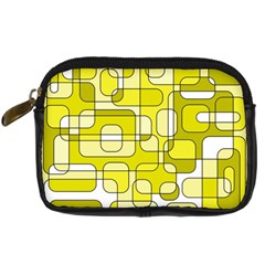 Yellow Decorative Abstraction Digital Camera Cases by Valentinaart