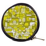 Yellow decorative abstraction Mini Makeup Bags Front