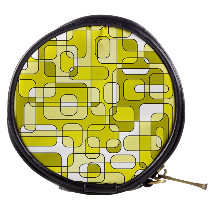 Yellow decorative abstraction Mini Makeup Bags