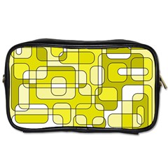 Yellow Decorative Abstraction Toiletries Bags 2-side by Valentinaart