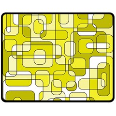 Yellow Decorative Abstraction Fleece Blanket (medium) 