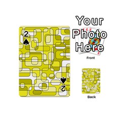 Yellow Decorative Abstraction Playing Cards 54 (mini) 