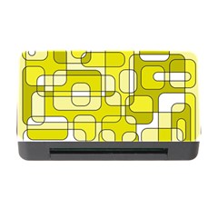 Yellow Decorative Abstraction Memory Card Reader With Cf by Valentinaart