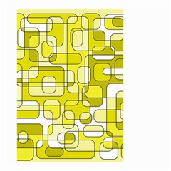 Yellow Decorative Abstraction Small Garden Flag (two Sides)