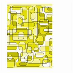 Yellow Decorative Abstraction Large Garden Flag (two Sides)