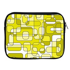 Yellow Decorative Abstraction Apple Ipad 2/3/4 Zipper Cases