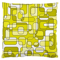 Yellow Decorative Abstraction Standard Flano Cushion Case (one Side)