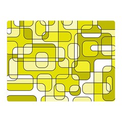 Yellow Decorative Abstraction Double Sided Flano Blanket (mini)  by Valentinaart