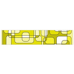 Yellow Decorative Abstraction Flano Scarf (small)